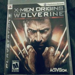 PS3 Wolverine XMen Origins Uncared Edition