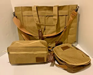 Bella Russo Brown travel size matching bags