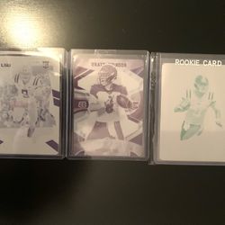 2020 Joe Burrow 1/1 Printing Plate Rookies w Full Color Backs