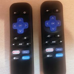 Roku Media Streaming Remote Controls Pair