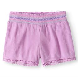 Wonderkids Smocked Waist Girls Shorts Med (7-8)