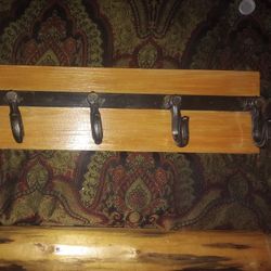 Rustic Hook Shelf