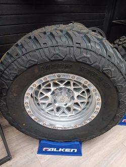 17x9 xm Rims 6 Lug 6x139 6x5.5 On New Tires 35 1250 17