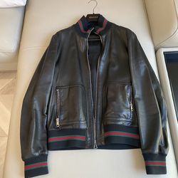 Gucci Men's Leather Jacket