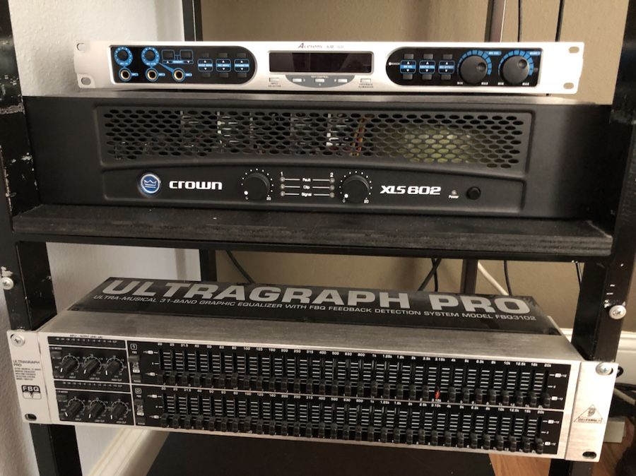 Crown xls 602 power amplifier and behringer FBQ302