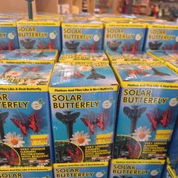 Blowout Sale $2 Each Solar Butterflies Battery Also. Flutters  Realistic Look. Garden And Home. Was $13 Ea 