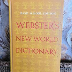 Webster's New World Dictionary Basic School Edition 1976 Vintage