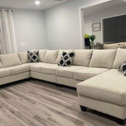 Brand New Artisanal Oat Beige (Available In 5 Colors) 4pc Sectionals