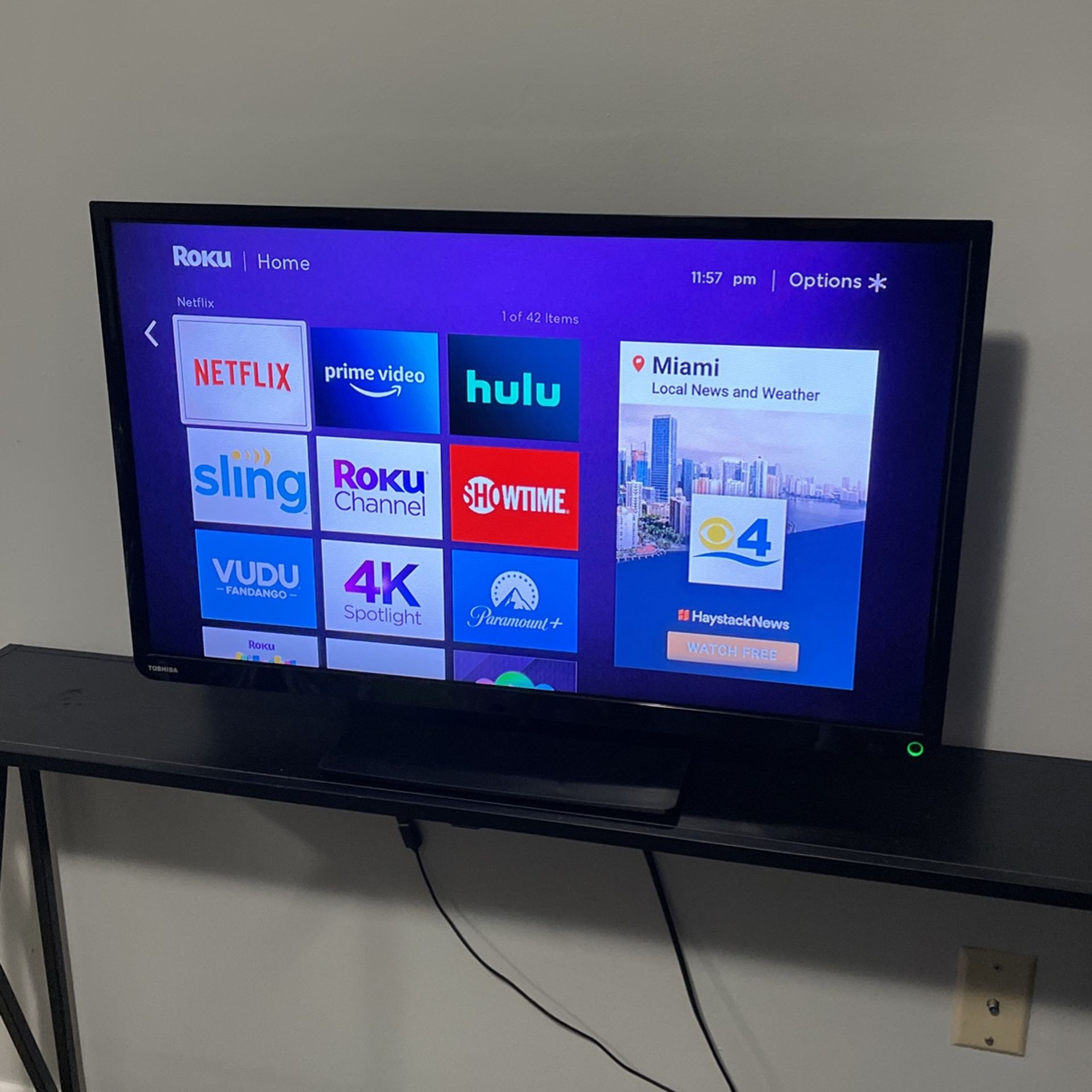 Tohisha Tv With Roku Fire stick
