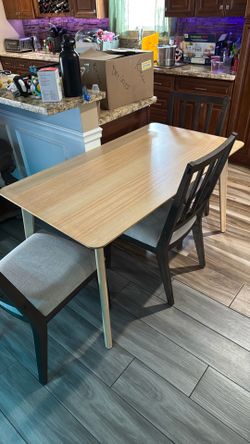 Table and chairs