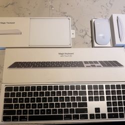 Apple Keyboard  Touch ID Numeric Mouse , Trackpad
