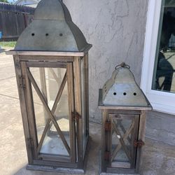 Wood & Metal Lanterns 