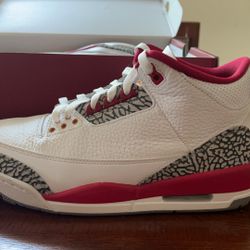 Jordan 3 Cardinal Size 11