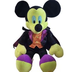 Halloween Disney Exclusive Plush Dracula Vampir Mickey Mouse Green Face 22