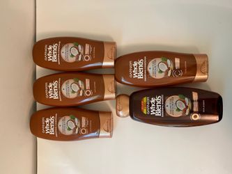 Garnier whole blends smoothing shampoo and conditioner coconut oil and coco butter