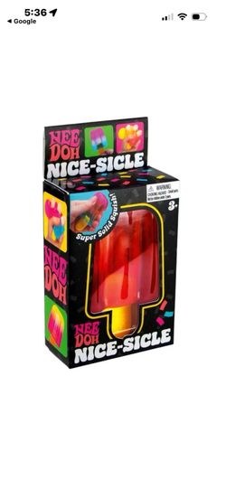 NeeDoh Nice-Sicle Super Solid Purple/Orange Unbranded