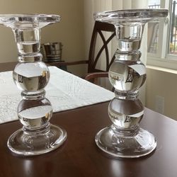 Glass Candleholders