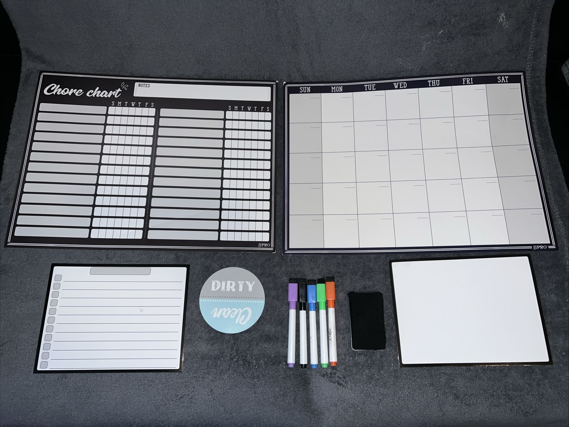 Magnetic Dry Erase Board & Calendar Set