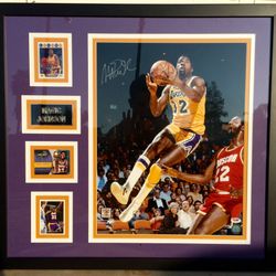 Magic Johnson. Los Angeles Lakers. Picture Frame