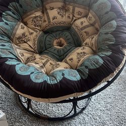 Metal Frame Papasan Chair