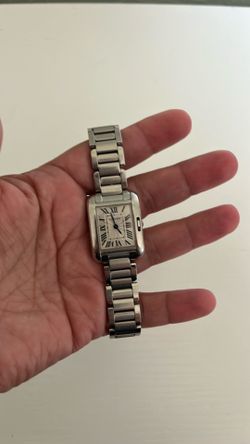 Woman Cartier Tank Watch