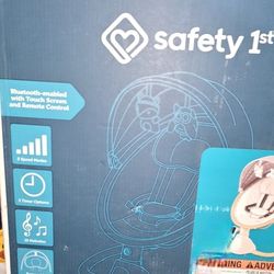 Safety 1st 5 Modes Bluetooth Swing, Bluetooth Enabled with Digital Touch Screen and Remote Control, Dunes Edge