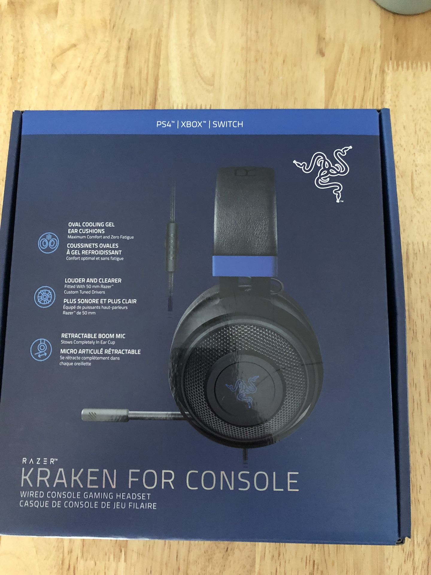 Console Razer Headset Ps4 RAZER Kraken For Console WIRED GAMING Headset PS4  Xbox Switch