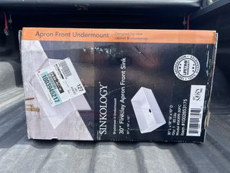 Sinkology 30in Fireclay Apron Front Under mount Farmhouse Sink