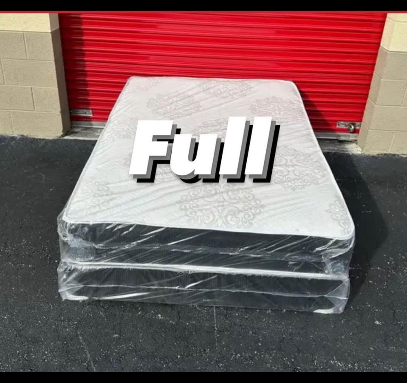 NEW Mattress Full Size With Box Spring // Offer 🚚