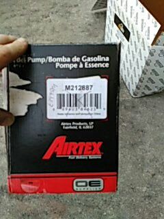 Fuel pump for Blazer Jimmy Bravada etc 4.3