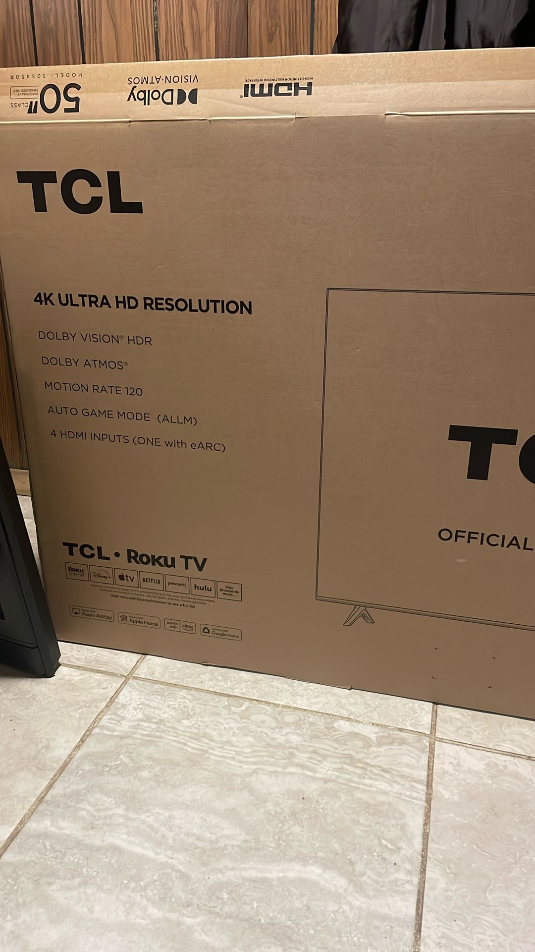 TCL 50-Inch Class S4 4K LED Smart TV with Roku TV (2023 - Model)