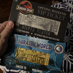 Jurassic Park Silver And Gold tickets!