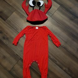 Crab / Little Mermaid Sebastian Costume - Baby Size 12-24 Months