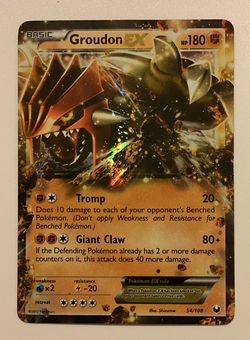 Groudon EX Pokémon Dark Explorers Near Mint