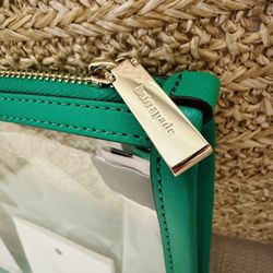 Kate Spade Clear Green Cosmetic Bag – Brand New ($74.99 Retail)