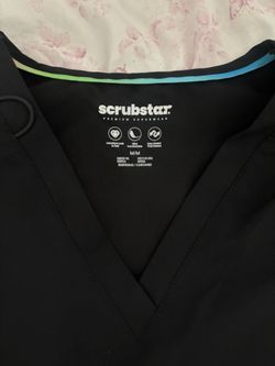 Scrubstar Premium Black Scrub Set - Size Medium (M)