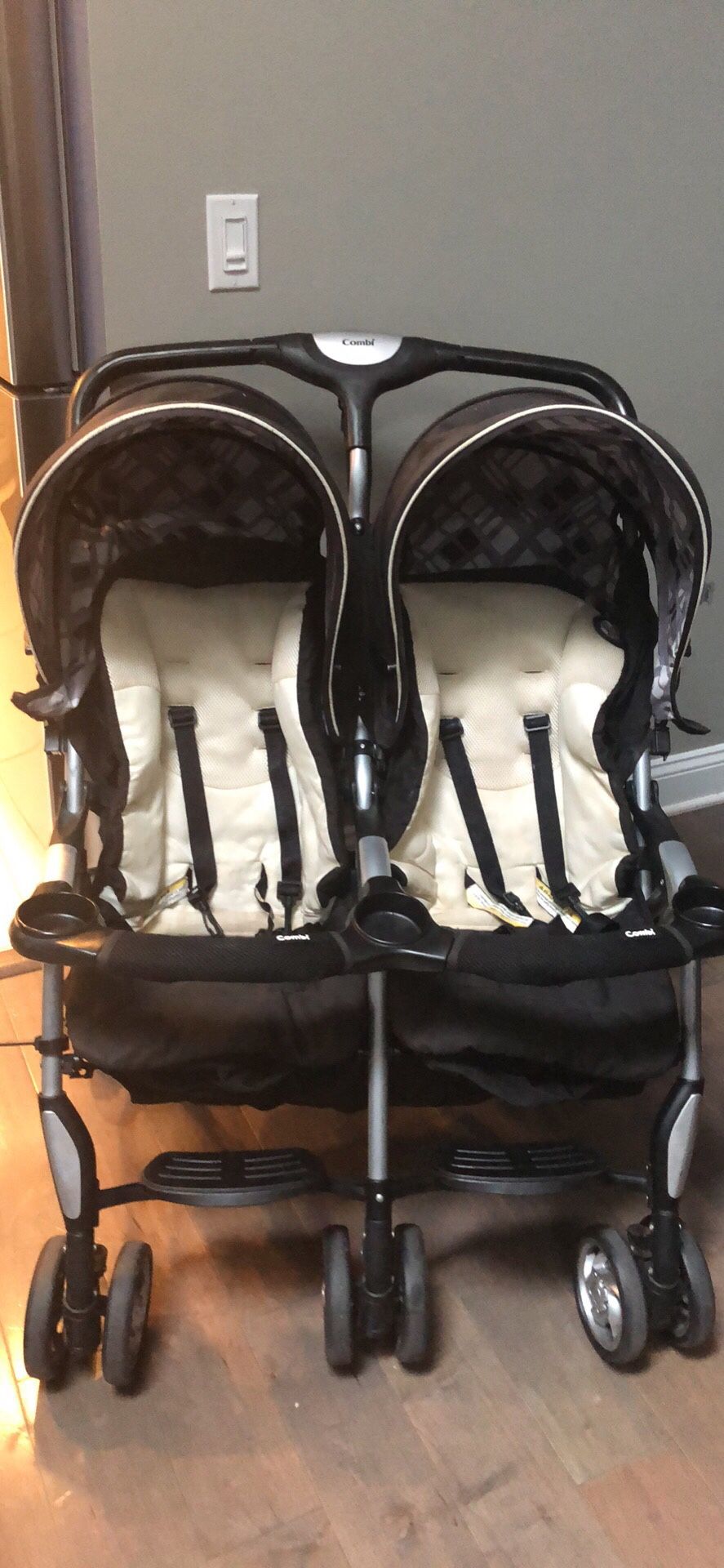 Combi double stroller (retails for 350)