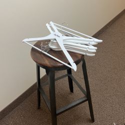 Custom RHYTHM StorageWorks White Wood Hangers - 7 Pack