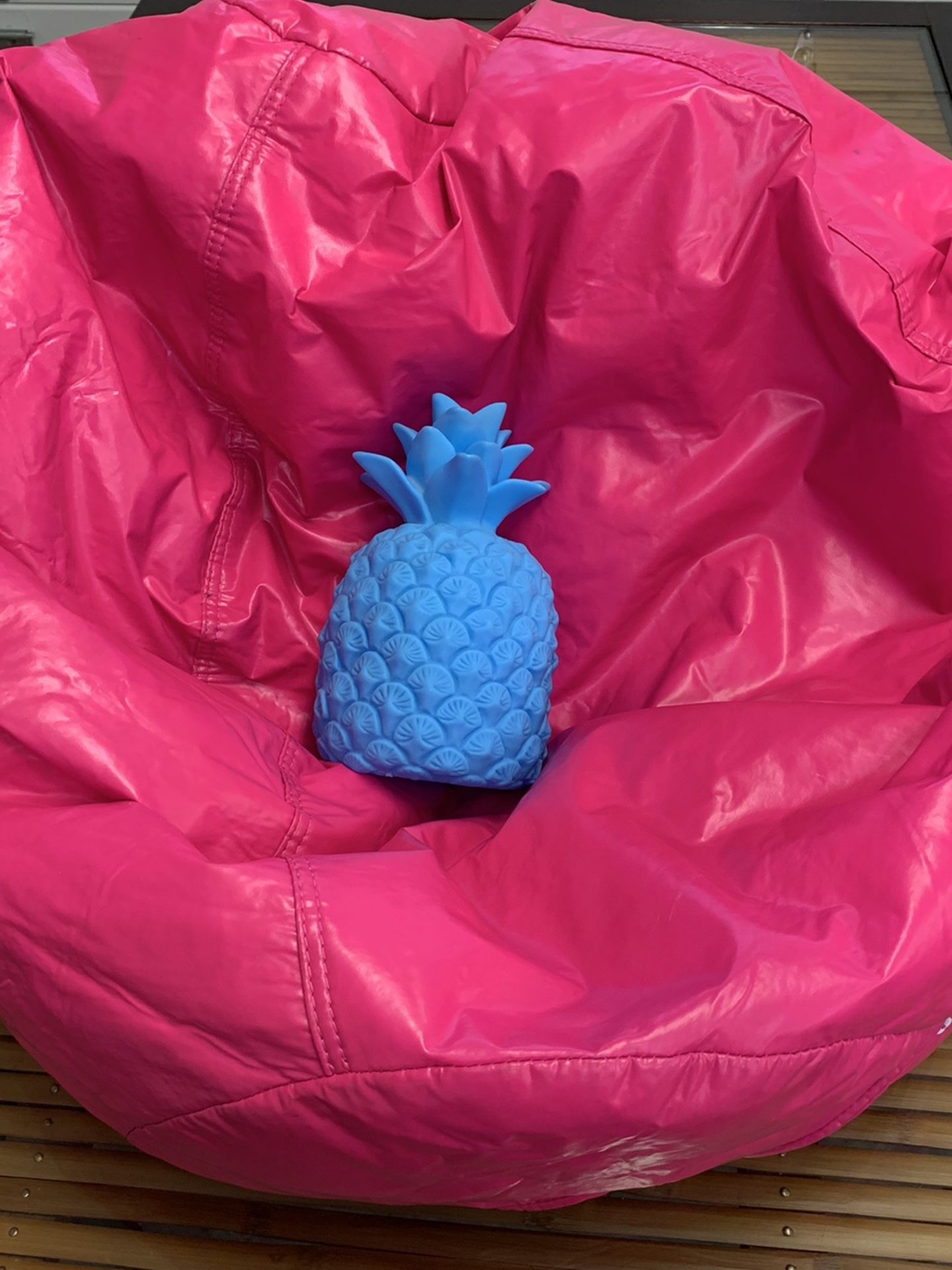 Kids Beanbag And Pineapple Lamp