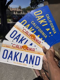 Oakland License Real Aluminum