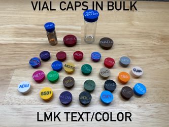 Peptide Vial caps in bulk