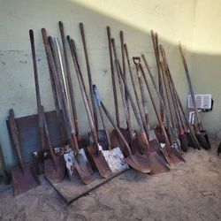 Antique Yard Tools Classic Vintage Tool Display Movie Scene Etc.....Shop Garage Cave Wood Metal