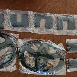 Toyota 4Runner Emblem Badge  2014-2021 matte black blacked out