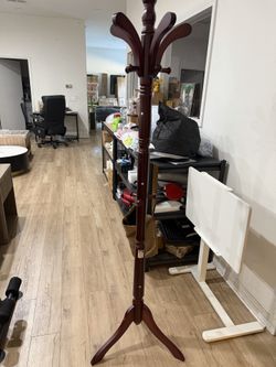 Solid Wood Coat Rack with 13 Hook for Coats Clothes Freestanding Hall Coat Tree Coat Hanger Stan