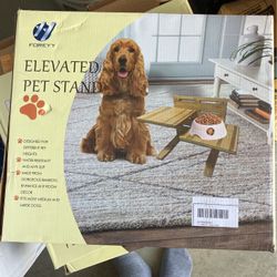 Dog Food And Drink Stand