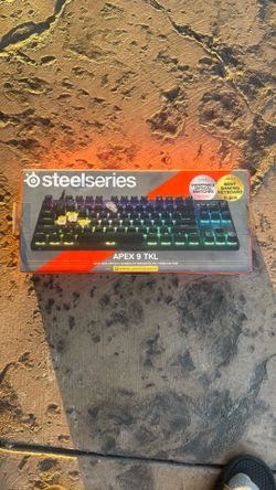 SteelSeries Apex Pro TKL Wireless HyperMagnetic Gaming Keyboard — Esports Tenkeyless — OLED Screen