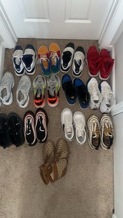 13 pairs of shoes