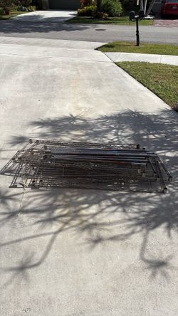 Wire Shelving Unit Disassembled