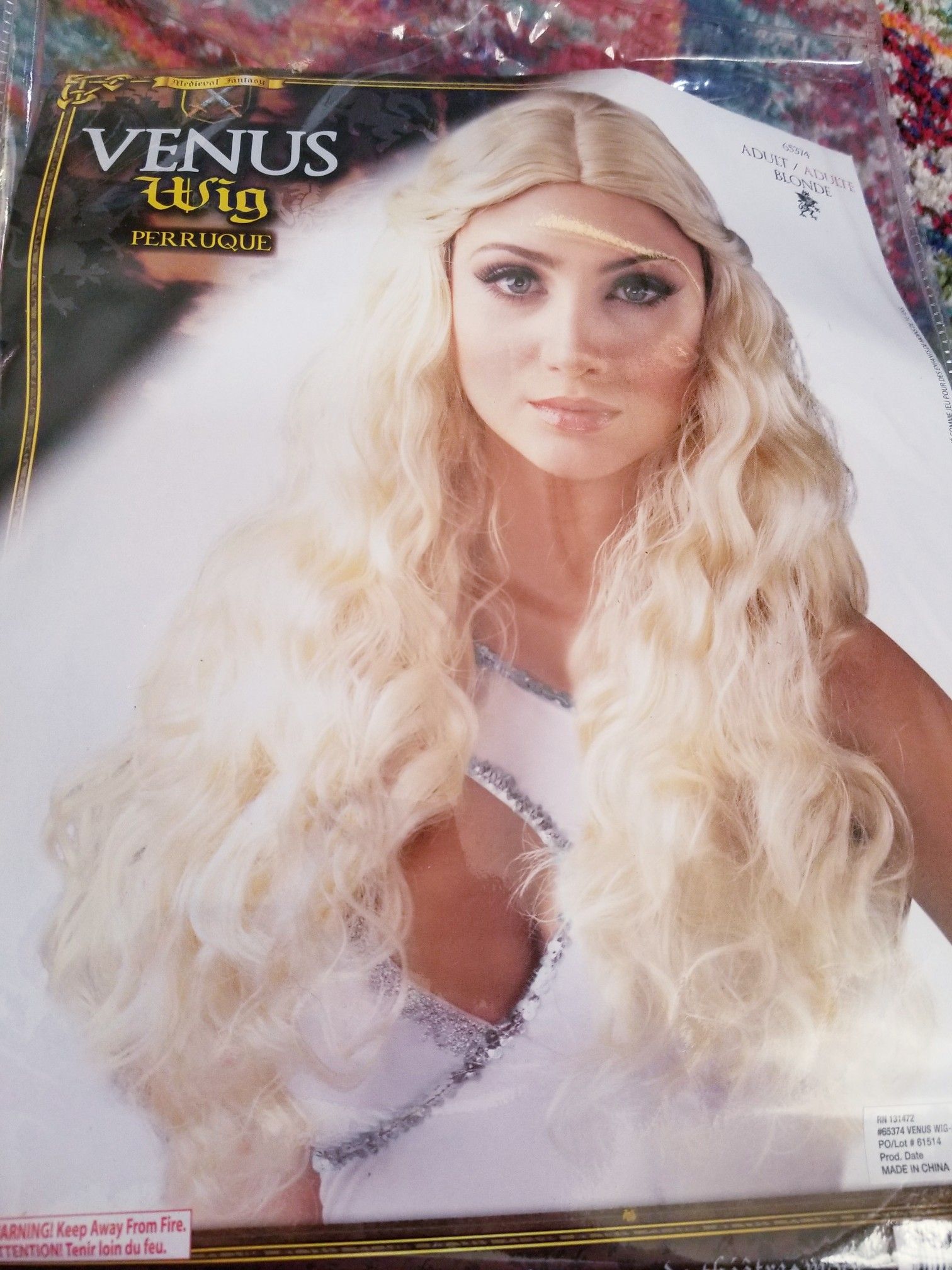 Blonde costume wig