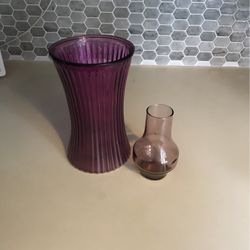 Purples Flower Vases (2)